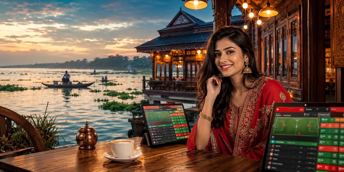 A vibrant online betting experience in Bangladesh's red and green